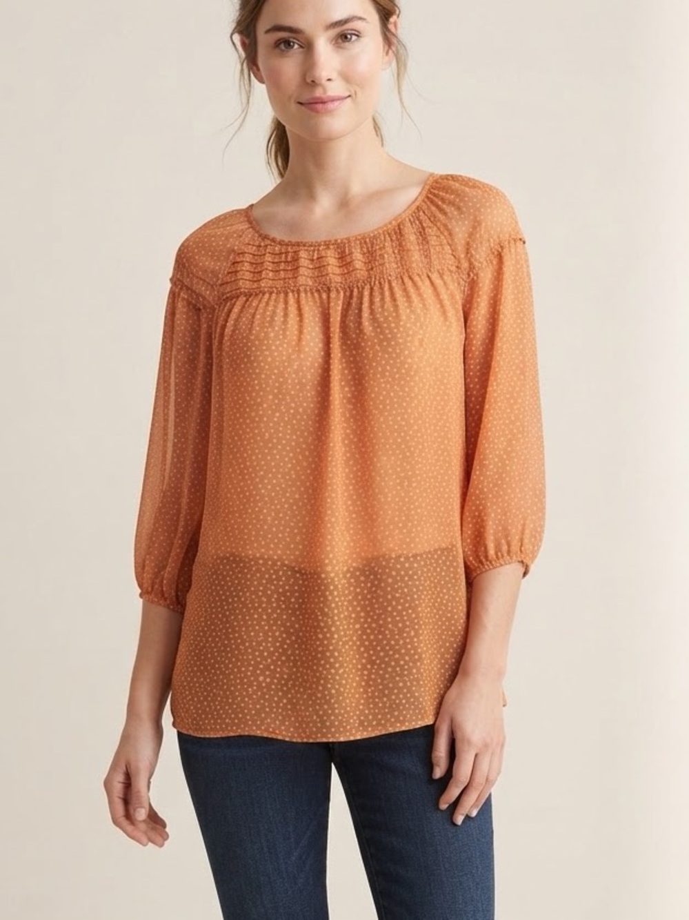 Lauren Conrad Sheer Blouse Size S